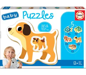 Educa Babypuzzle Haustiere mit Jungen 5in1 (2-4 Teile) / 14 Teile / ab 12 Monaten