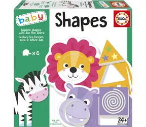 Educa Babypuzzle Formen entdecken mit Zak dem Zebra / 6x2 Teile / ab 2 Jahren