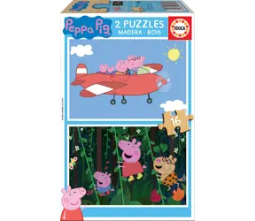 Educa Holzpuzzle Peppa Pig / 2x16 Teile / ab 3 Jahren