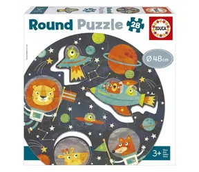 Educa Rundpuzzle Universum / 28 Teile / ab 3 Jahren