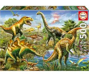 Educa Puzzle Jurassic Playground / 500 Teile / ab 11 Jahren
