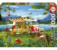 Educa Puzzle Camping / 1000 Teile / ab 14 Jahren