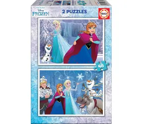 Educa Puzzle Frozen / 2x48 Teile / ab 3 Jahren