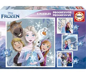 Educa Puzzle Frozen 4in1 / (12 & 16 & 20 & 25 Teile) / ab 3 Jahren
