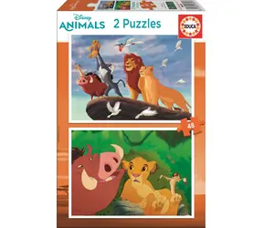 Educa Puzzle Der König der Löwen: Mit den Nächsten / 2x48 Teile / ab 3 Jahren
