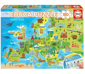 Educa Puzzle Europakarte / 150 Teile / ab 6 Jahren
