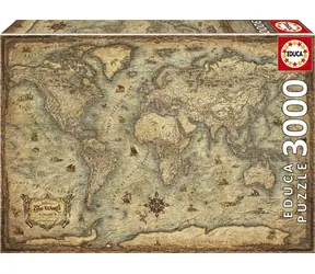 Educa Puzzle Weltkarte 3000 Teile / ab 14 Jahren