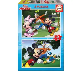 Educa Puzzle Mickey und Freunde / 2x48 Teile / ab 3 Jahren