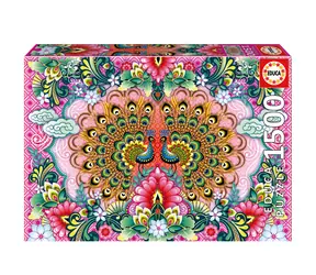 Educa Puzzle Indische Pfauen / 1500 Teile / ab 14 Jahren