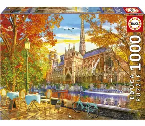 Educa Puzzle Herbst Notre Dame / 1000 Teile / ab 14 Jahren