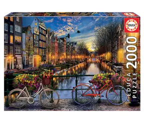 Educa Puzzle Romantisches Amsterdam / 2000 Teile / ab 14 Jahren