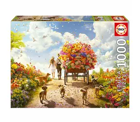 Educa Puzzle Blumenlieferung / 1000 Teile / ab 14 Jahren