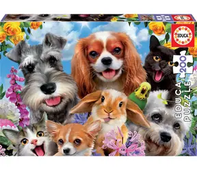 Educa Puzzle Selfie Pet Show / 200 Teile / ab 6 Jahren