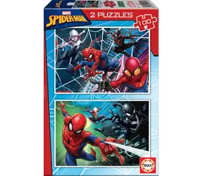 Educa Spiderman Puzzle / 2x100 Teile / ab 6 Jahren