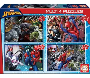 Educa Puzzle Spiderman 4in1 / (50 & 80 & 100 & 150 Teile) / ab 5 Jahren