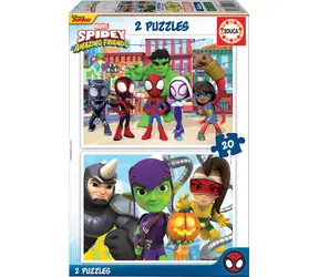 Educa Puzzle Spidey und seine tollen Freunde / 2x20 Teile / ab 3 Jahren