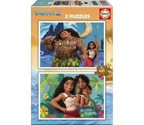 Educa Puzzle Vaiana 2 / 2x48 Teile / ab 4 Jahren