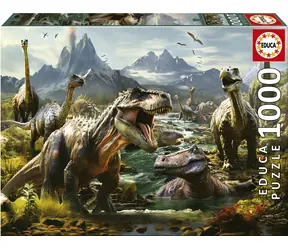 Educa Puzzle Furious Dinosaurs / 1000 Teile / ab 14 Jahren