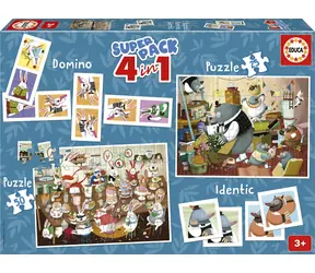 Educa Forest Stories 4in1 Spielset / ab 3 Jahren