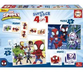 Educa Spidey und seine erstaunlichen Freunde 4-in-1-Spielset / ab 3 Jahren