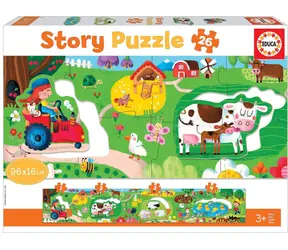 Educa Story Puzzle Bauernhof / 26 Teile / ab 3 Jahren