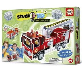 Educa Studio 3D-Modell Feuerwehrauto / 57 Teile / ab 5 Jahren