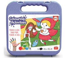 Educa Malpuzzle Rotkäppchen 20 Teile mit Farben / ab 2 Jahren