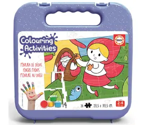 Educa Malpuzzle Rotkäppchen 20 Teile mit Farben / ab 2 Jahren
