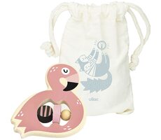 Vilac Holzrassel Flamingo / ab 12 Monaten