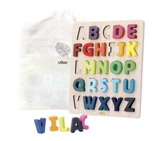 Vilac Steckpuzzle Alphabet / ab 2 Jahren