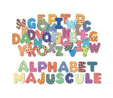 Vilac Holzmagnete großes Alphabet 56 Stück / ab 3 Jahren