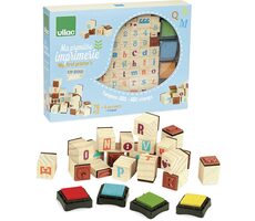 Vilac Holzstempel Alphabet 76 Stück / ab 4 Jahren