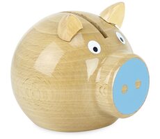 Vilac Spardose Sparschwein blau / ab 5 Jahren
