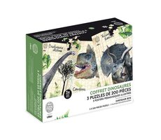 Vilac 3er-Set Dinosaurier-Puzzles / ab 5 Jahren