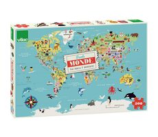 Vilac Puzzle Weltkarte 500 Teile / ab 8 Jahren