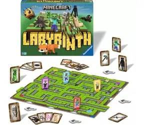 Ravensburger Minecraft Labyrinth / Spieldauer: 20 Minuten / Anzahl Spieler: 2-4 / ab 7 Jahren