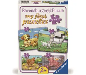 Ravensburger Puzzle: Tierfamilien auf dem Bauernhof / 2 /4 /6 /8 Teile / ab 2 Jahren