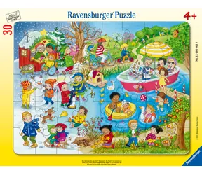 Ravensburger Puzzle: 4 Jahreszeiten am Wasser / 40 Teile / ab 4 Jahren 