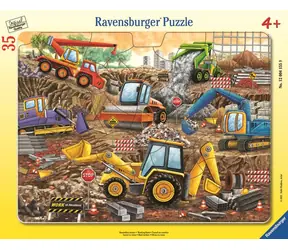 Ravensburger Puzzle: Baumaschinen im vollen Gange / 35 Teile / ab 4 Jahren 