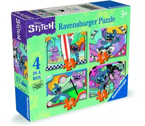 Ravensburger Puzzle Disney: Stitch: Lustige Aktivitäten 4 in 1 / ab 3 Jahren 