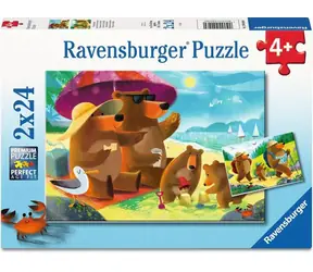 Ravensburger Puzzle: Bärenfamilie auf Reisen / 2x24 / ab 4 Jahren
