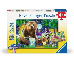Ravensburger Puzzle: Freunde aus dem Zauberwald / 2x24 / ab 4 Jahren 