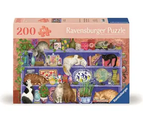Ravensburger Puzzle: Katzen im Regal / 200 Teile / ab 8 Jahren 