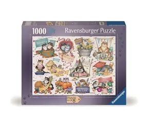 Ravensburger Puzzle: Katzenkalender / 1000 Teile / ab 14 Jahren