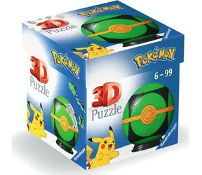 Ravensburger 3D Puzzle-Ball Pokémon: Dämmerungsball / 54 Teile / Pokémon -Kollektion / ab 6 Jahren