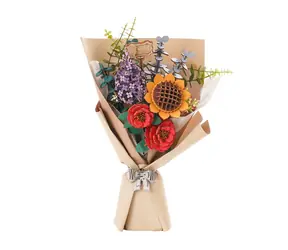 Robotime 3D-Holzpuzzle Blumenstrauß