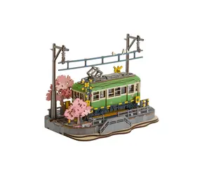 Robotime 3D-Holzpuzzle Sakura Station
