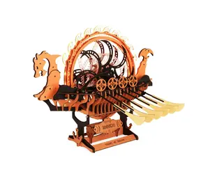 Robotime 3D-Holzpuzzle Wikinger-Drachenschiff