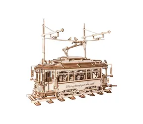 Robotime 3D-Mechanik-Puzzle aus Holz Straßenbahn