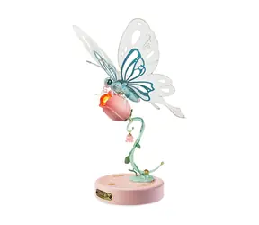 Robotime Mechanisches 3D-Puzzle Rosa Schmetterling